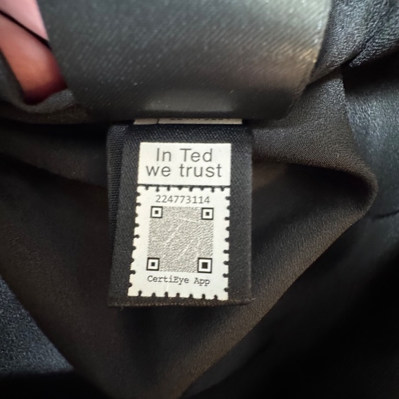 NWOT TED BAKER Priana Ruffle Sleeve Floral Romantic Mini Dress Pink Black Size 2 - Picture 14 of 15